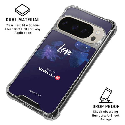 Disney Wall-E Love Pixel 9/9 Pro Clear Case